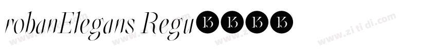 robanElegans Regu字体转换